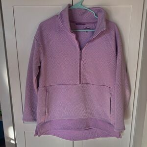L.L.Bean Women's Ridgeknit Half-Zip Pullover with pockets